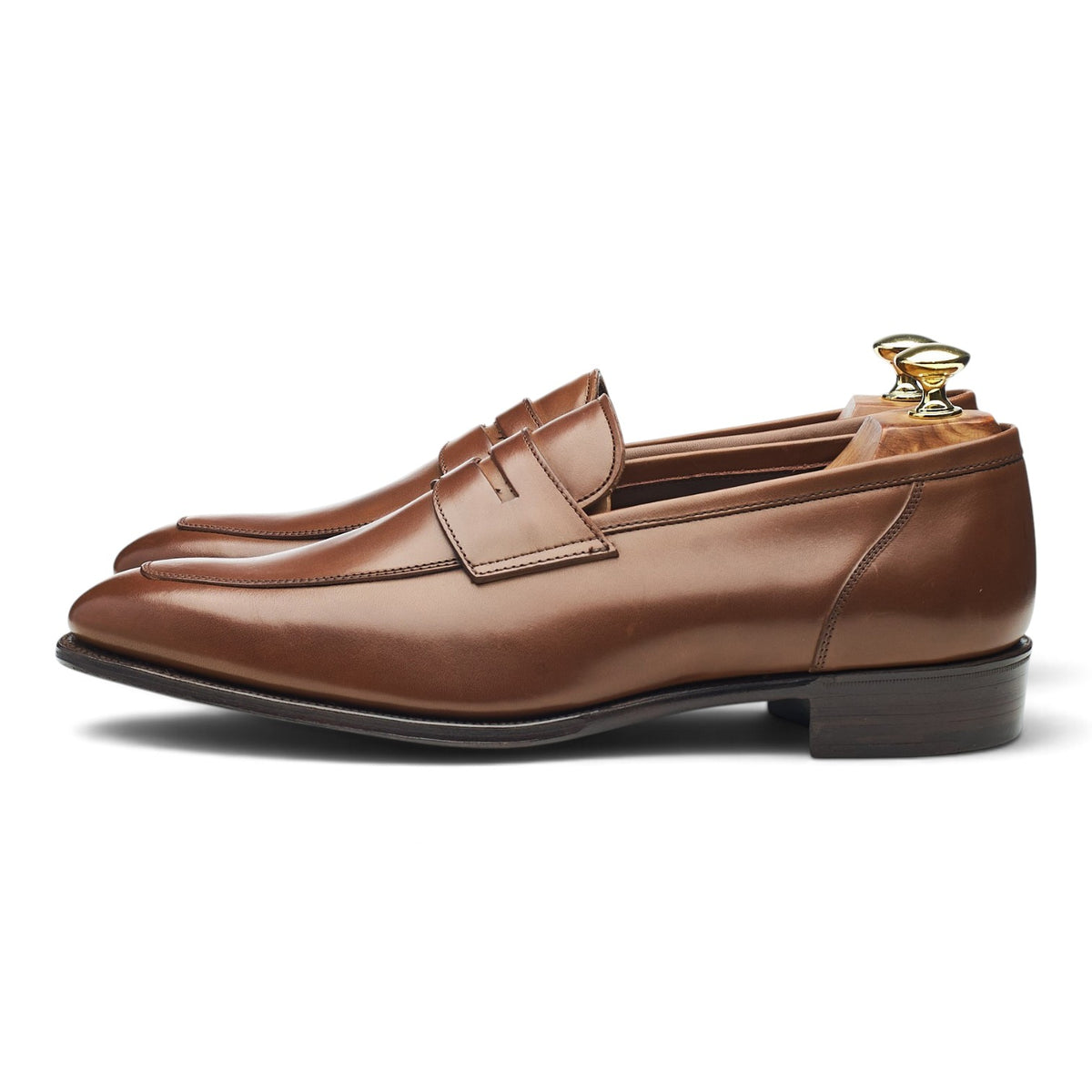 'Newport' Brown Leather Loafers UK 8.5 E