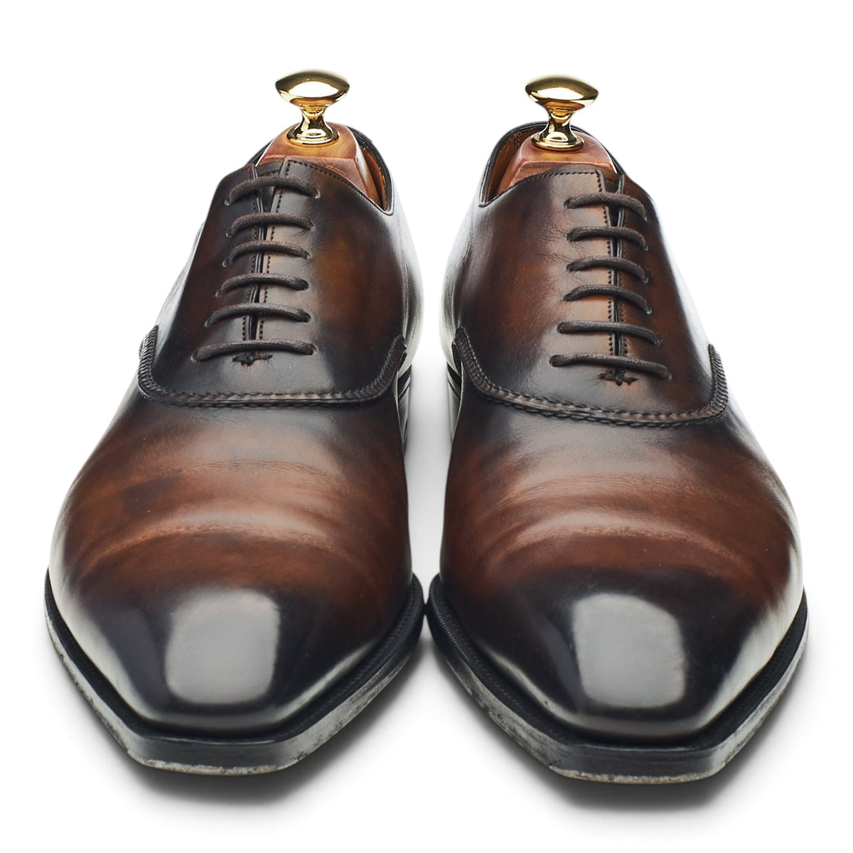 Deco 'Wren' Criolla Brown Patina Leather Oxford UK 9 F