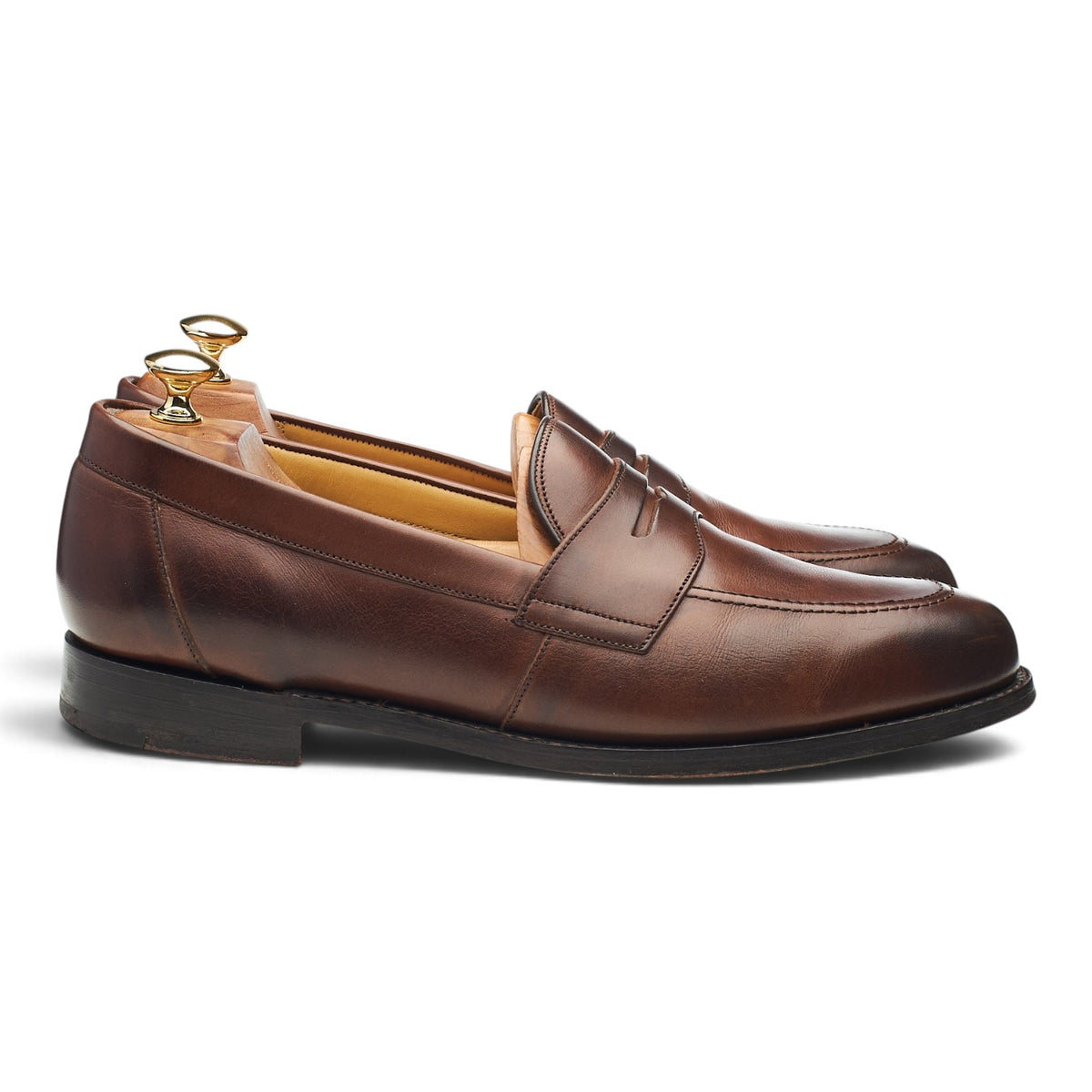 'Portsmouth' Dark Brown Leather Loafers UK 9.5 F