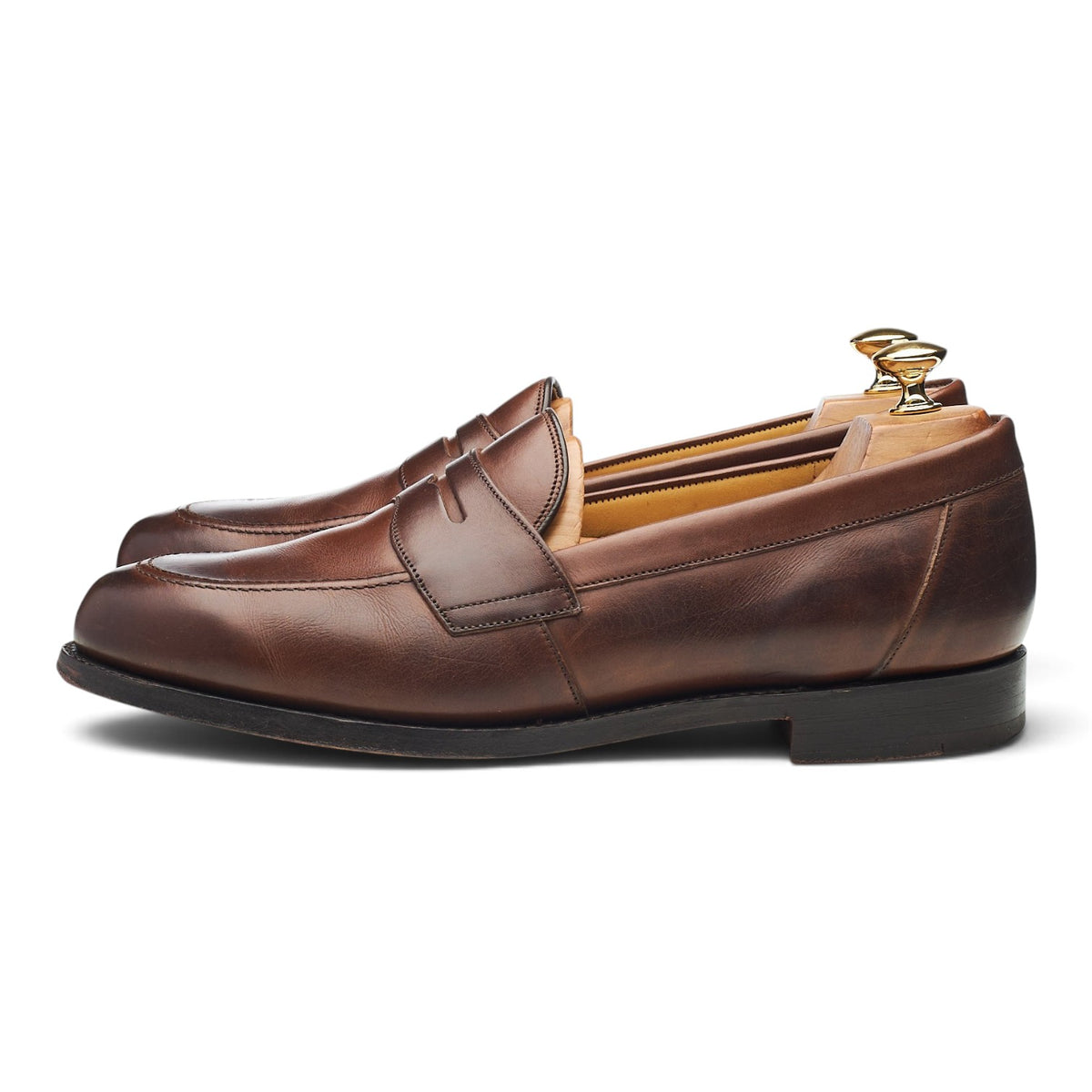 'Portsmouth' Dark Brown Leather Loafers UK 9.5 F