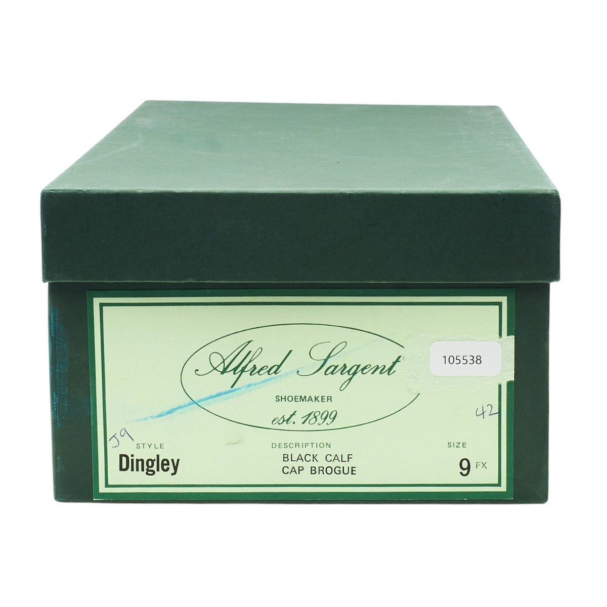 'Dingley' Black Leather Oxford Brogues UK 9 FX