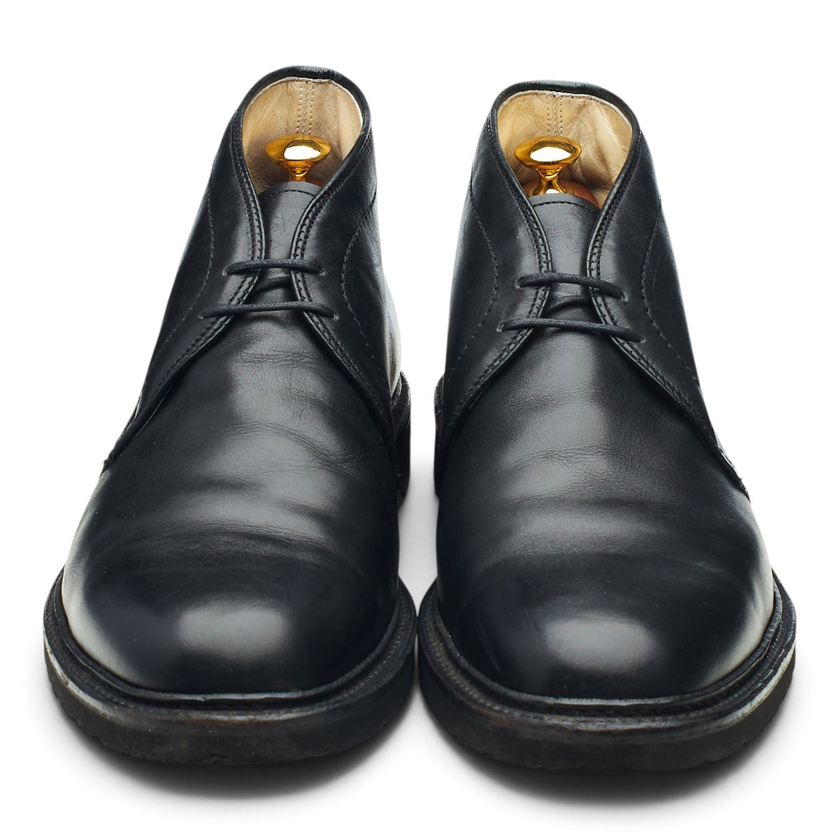 '127178' Black Leather Chukka Boots UK 10.5 US 11 D