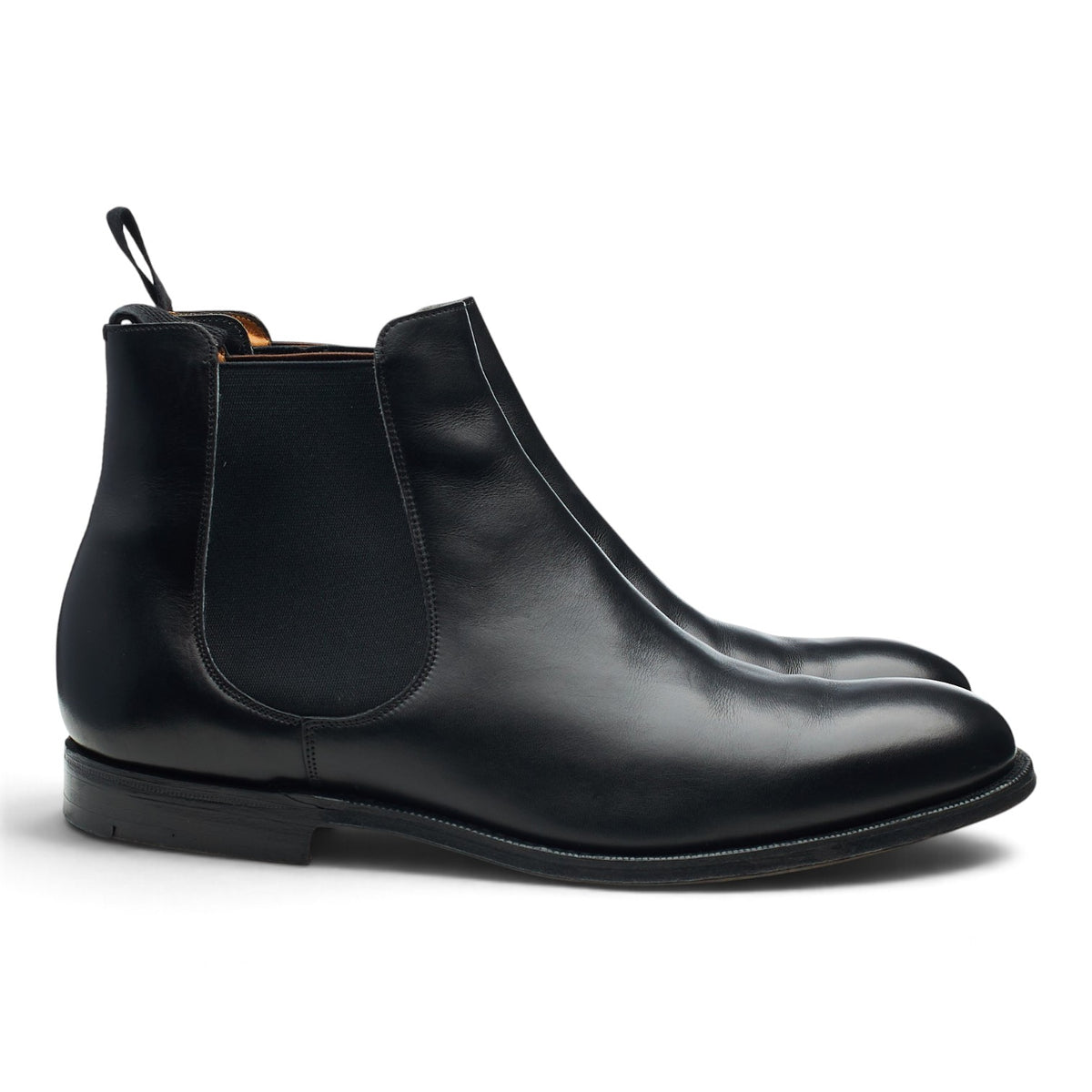 'Amberley' Black Leather Chelsea Boots UK 10.5 F