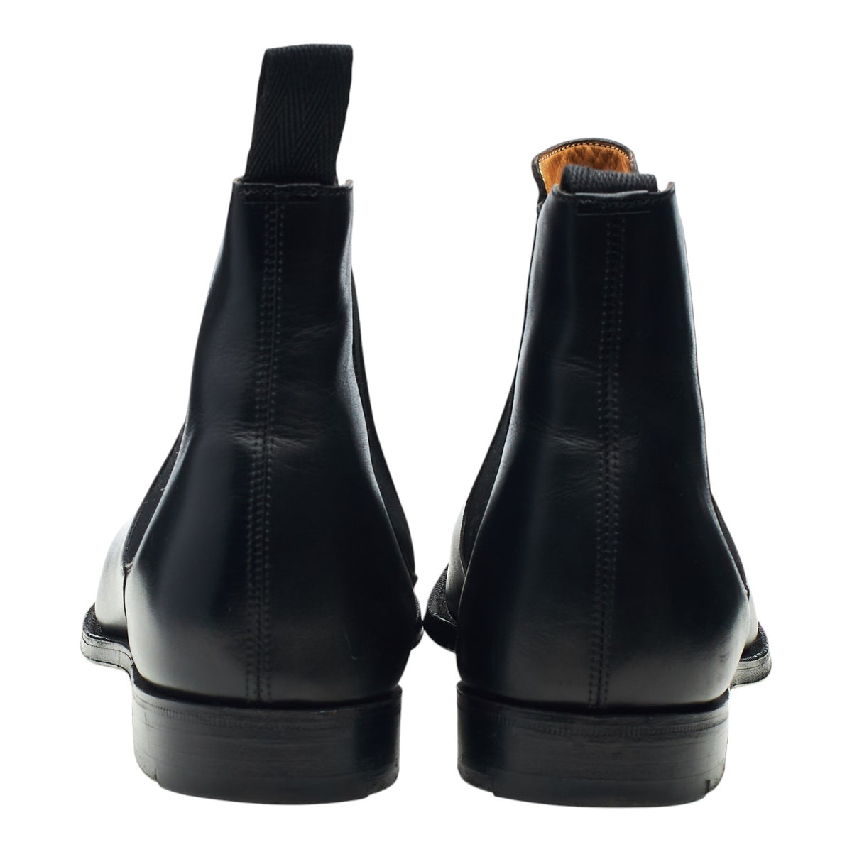 'Amberley' Black Leather Chelsea Boots UK 10.5 F
