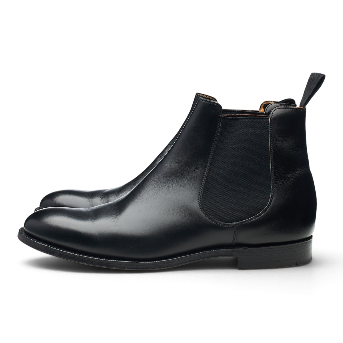 'Amberley' Black Leather Chelsea Boots UK 10.5 F