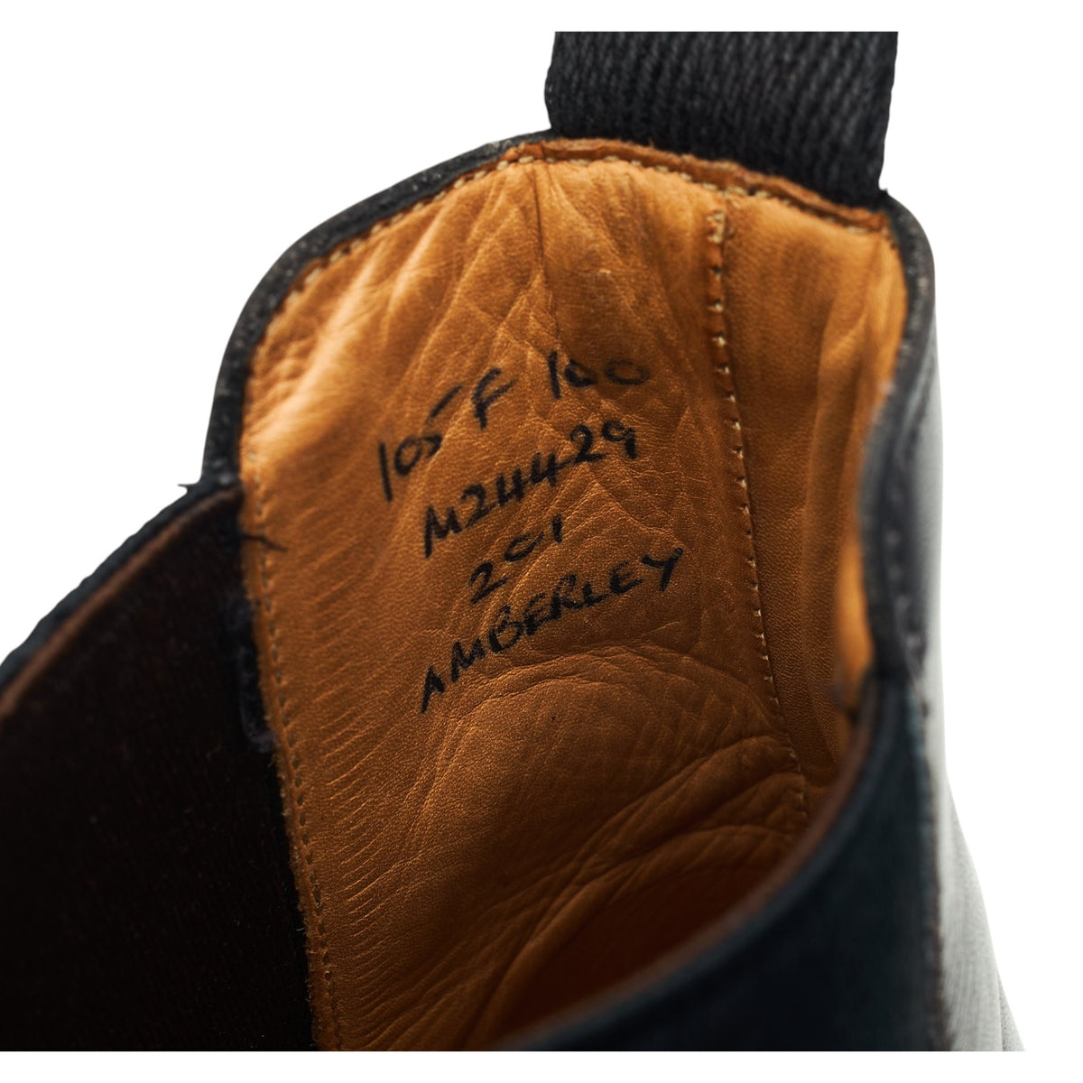 'Amberley' Black Leather Chelsea Boots UK 10.5 F