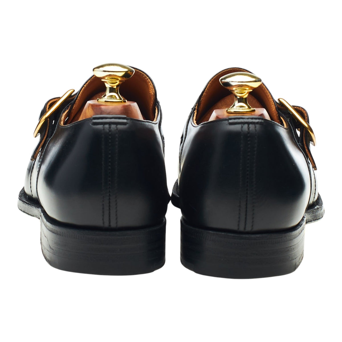 'Westbury' Black Leather Monk Strap UK 7 F