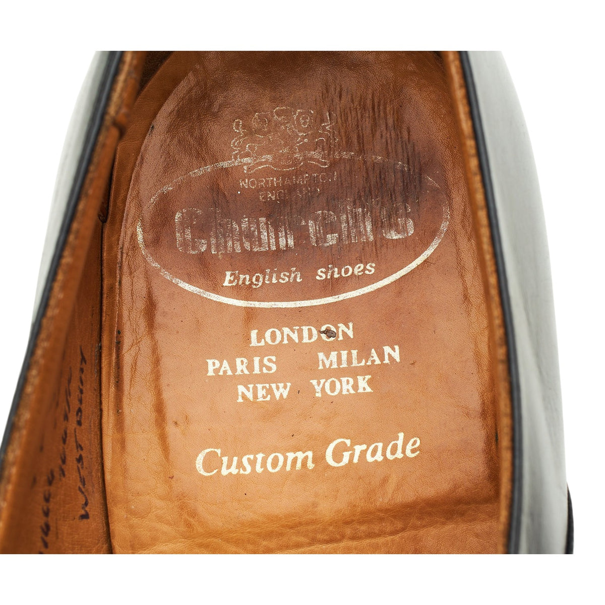 'Westbury' Black Leather Monk Strap UK 7 F