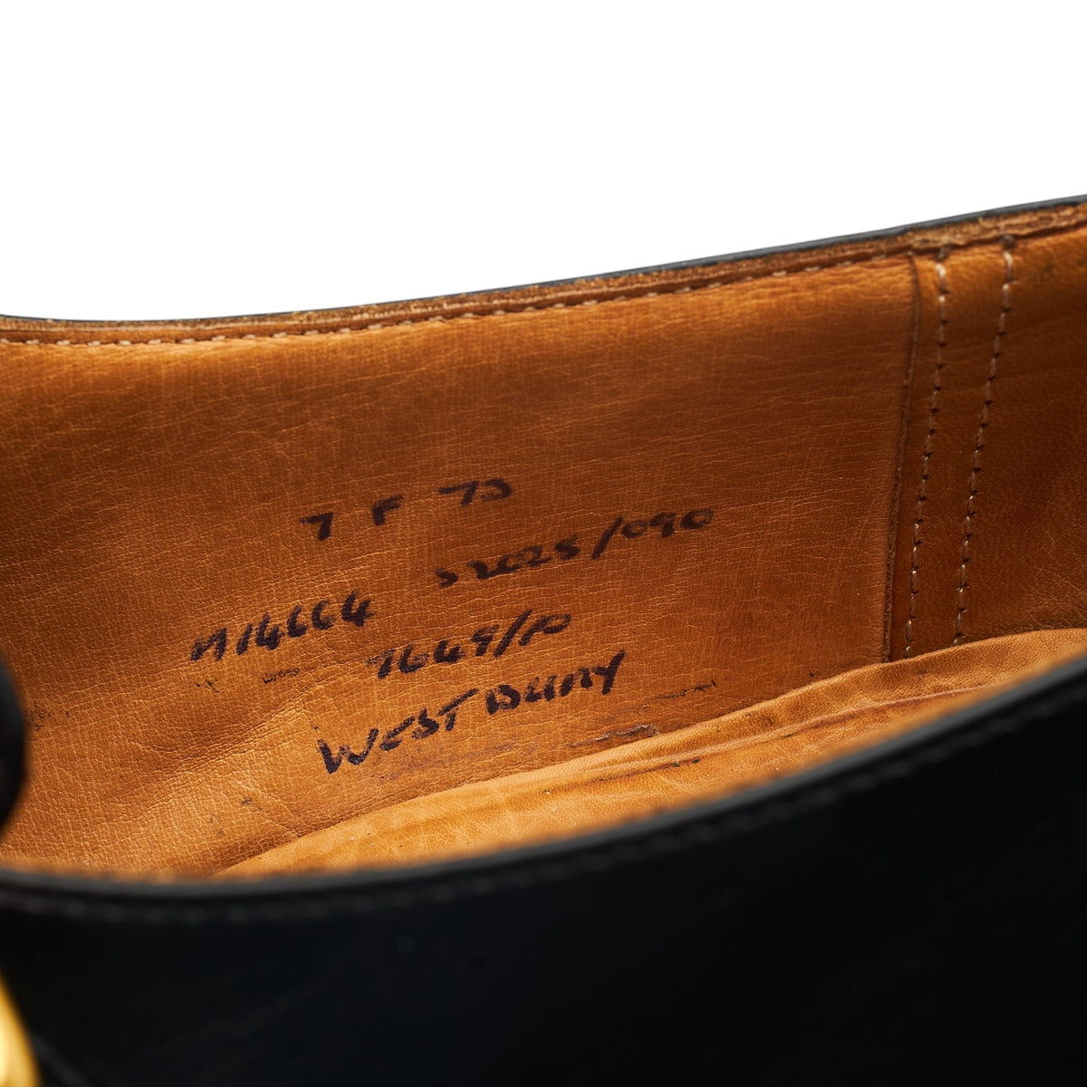 'Westbury' Black Leather Monk Strap UK 7 F