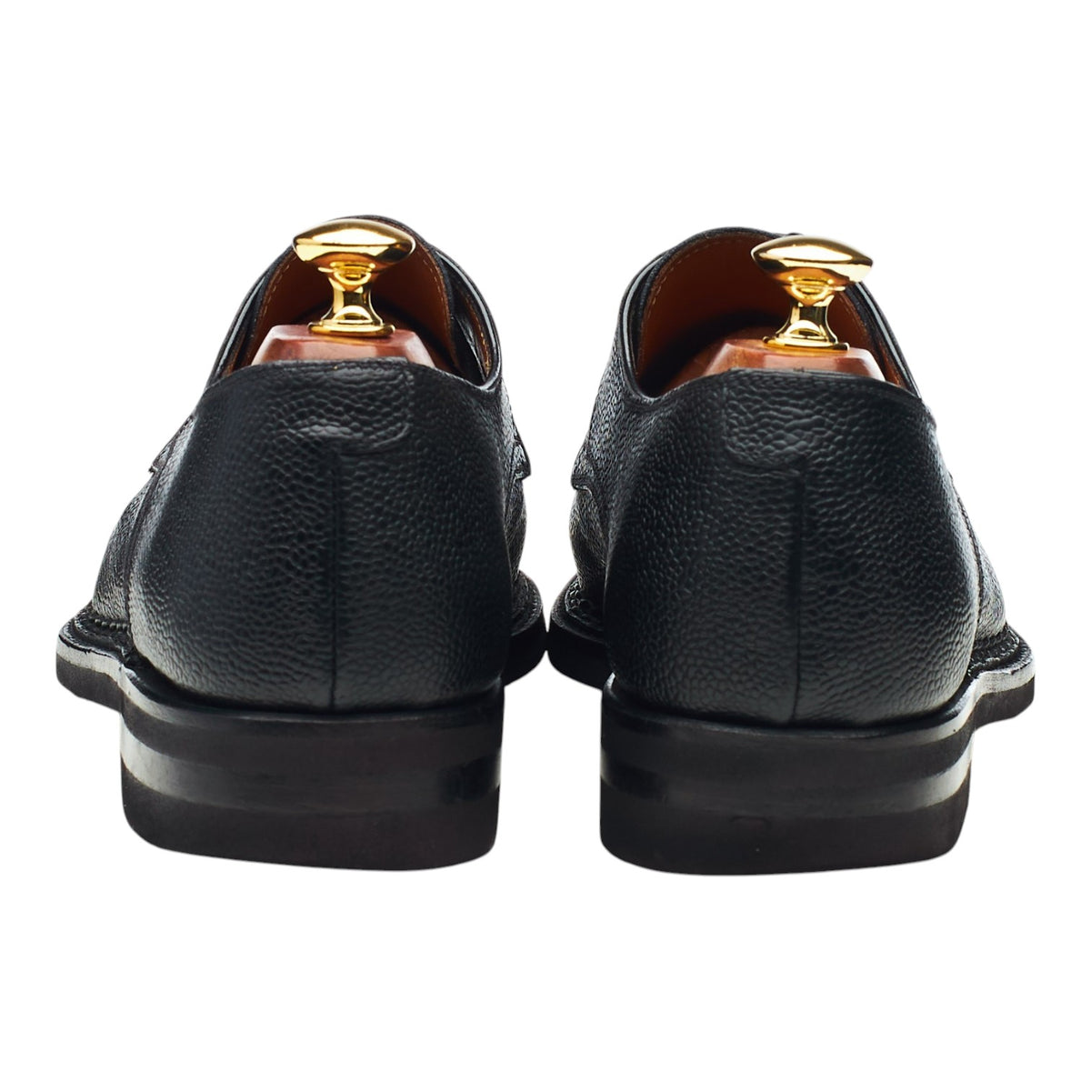 'Carnera' Black Grain Leather Derby UK 9