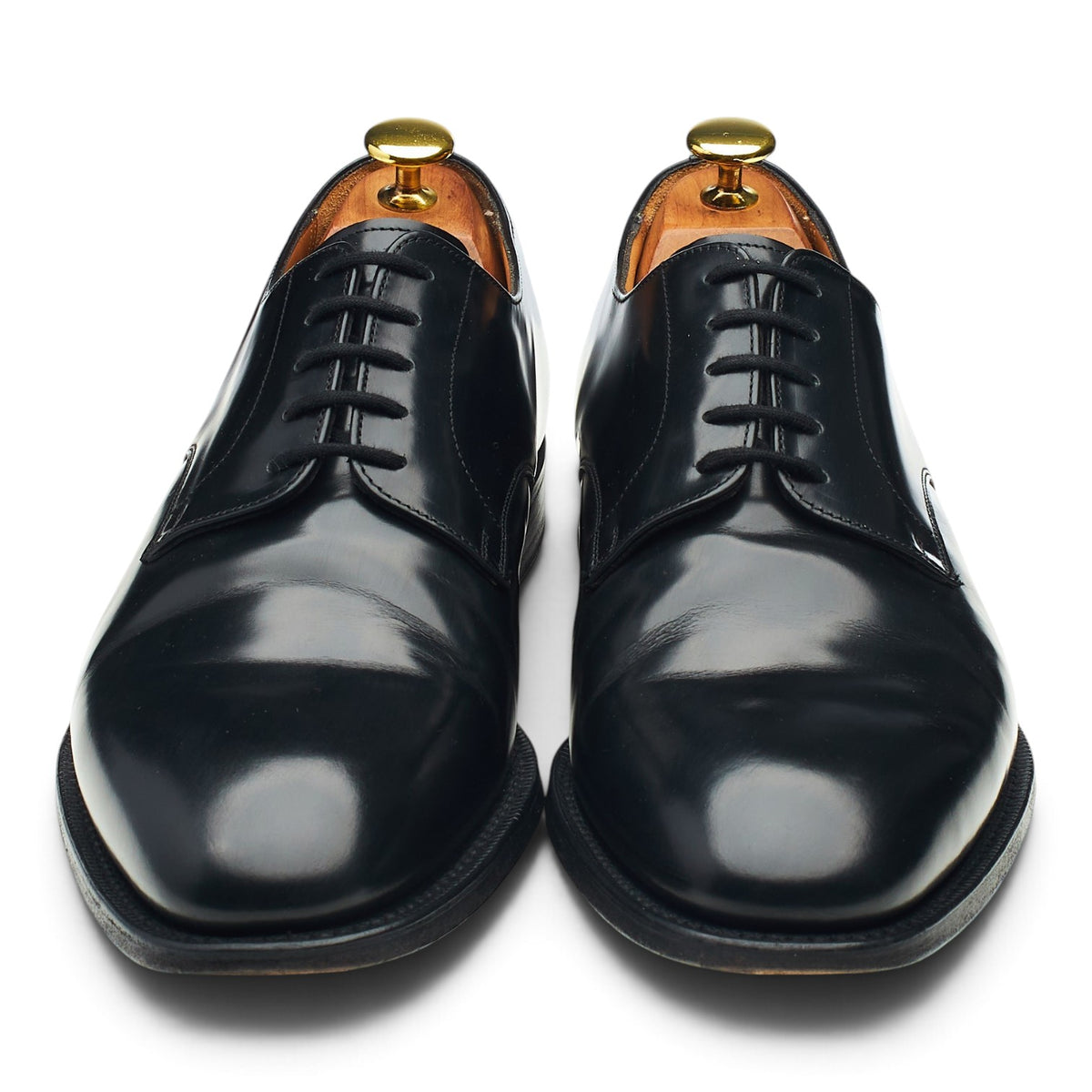 'Clyde' Black Leather Derby UK 8.5 G