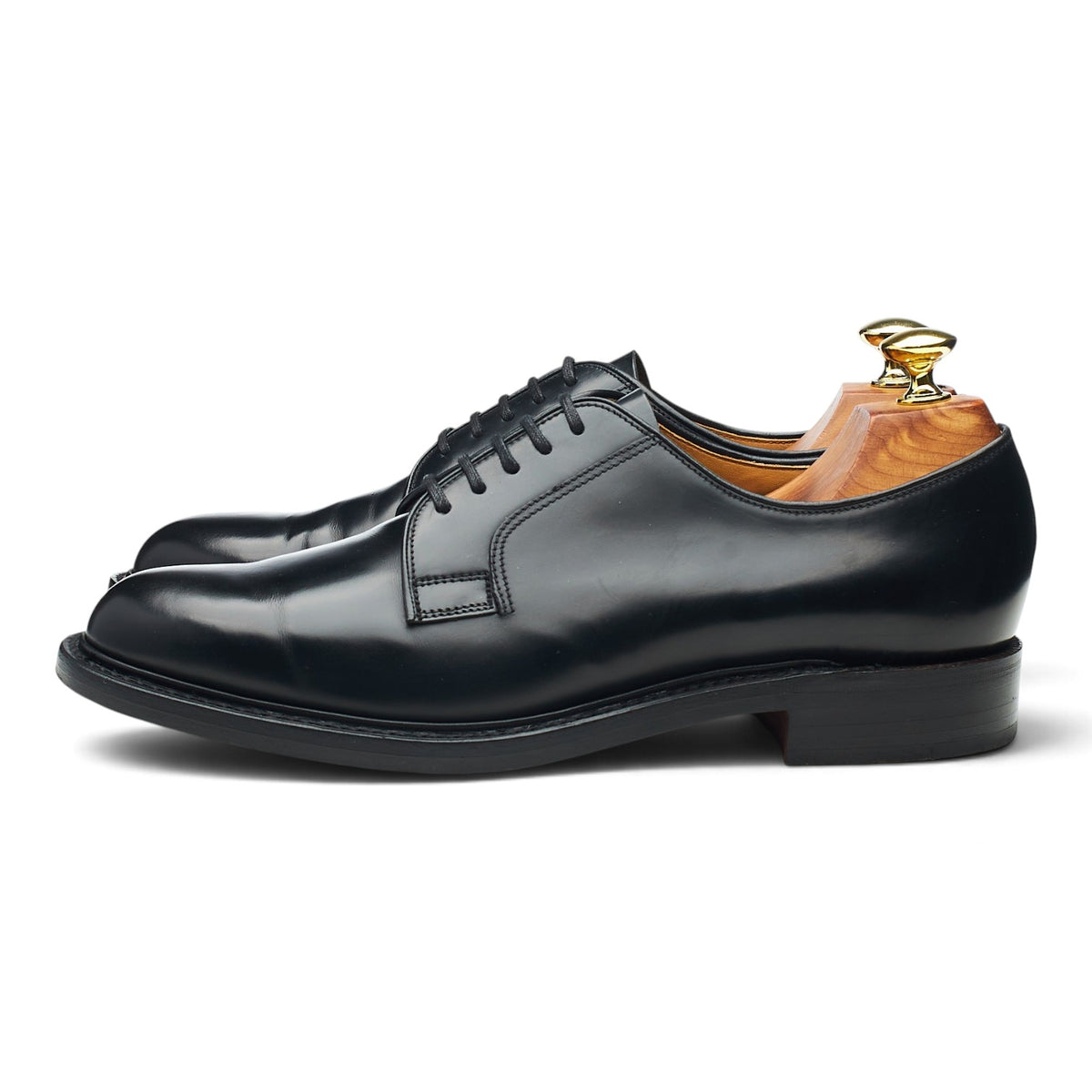 '771' Black Leather Derby UK 8 EX