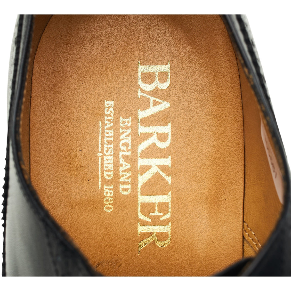 'Newport' Black Leather Oxford Brogues UK 7 G