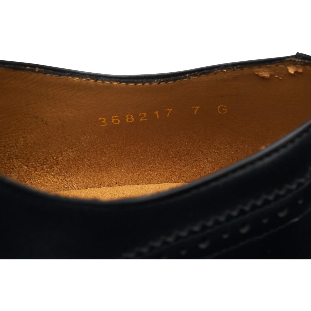 'Newport' Black Leather Oxford Brogues UK 7 G