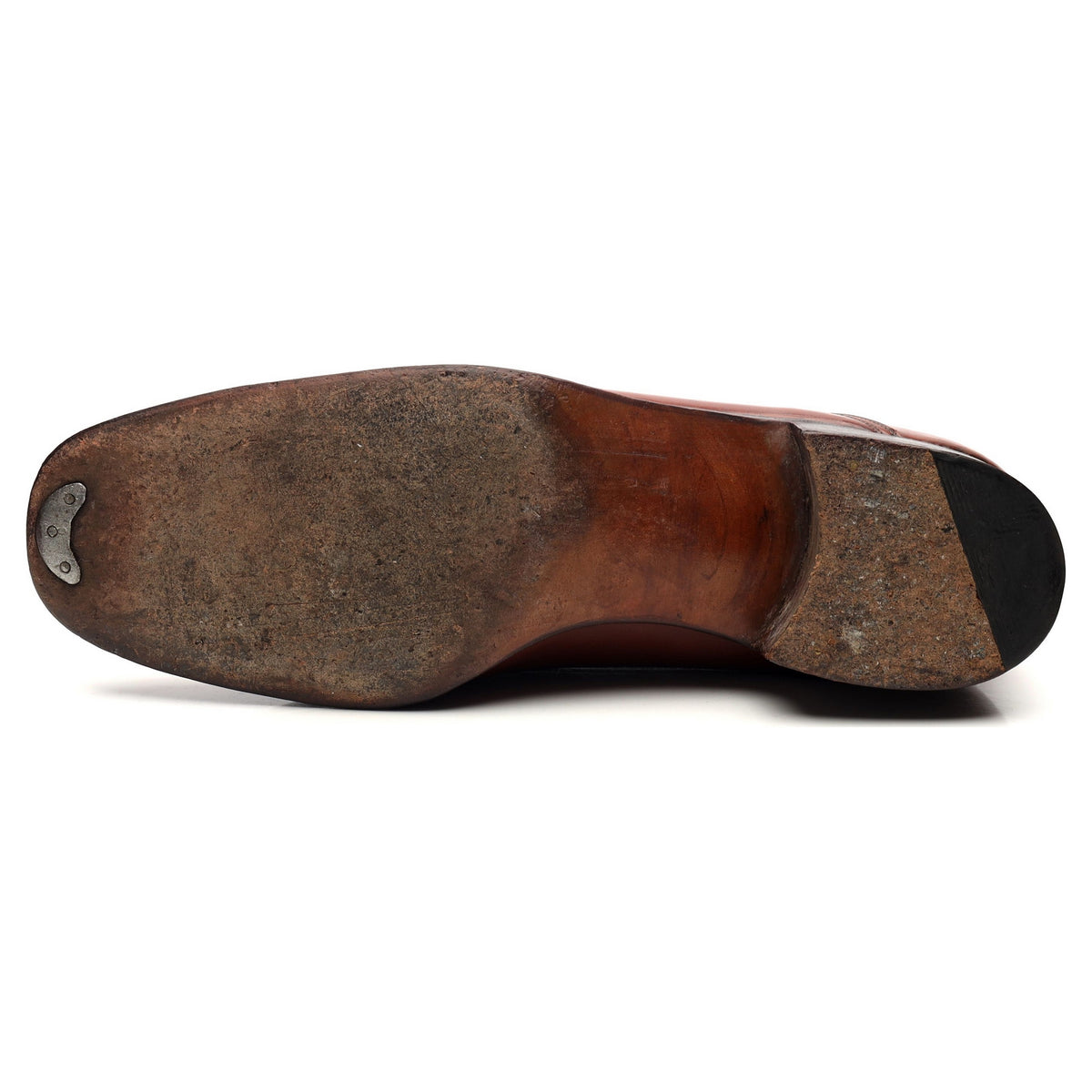 Vintage Brown Leather Slip On Loafers UK 10 E