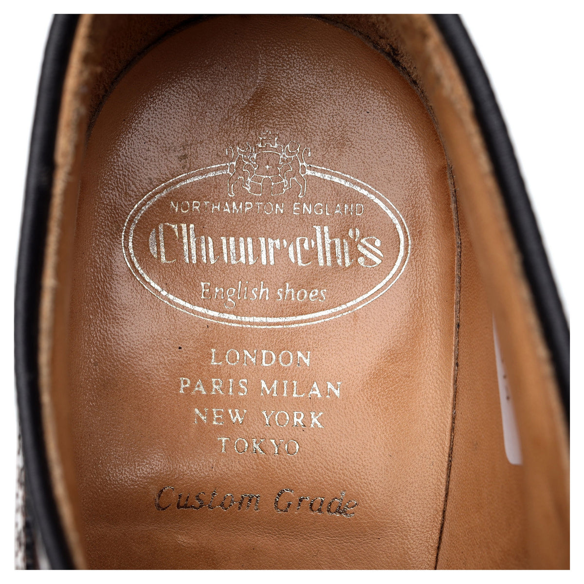 &#39;Grafton&#39; Tan Brown Leather Derby Brogues UK 8 G