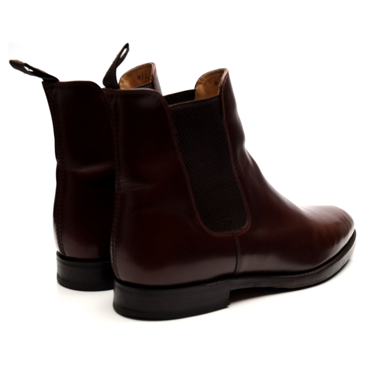 &#39;290&#39; Brown Leather Chelsea Boots UK 10 F