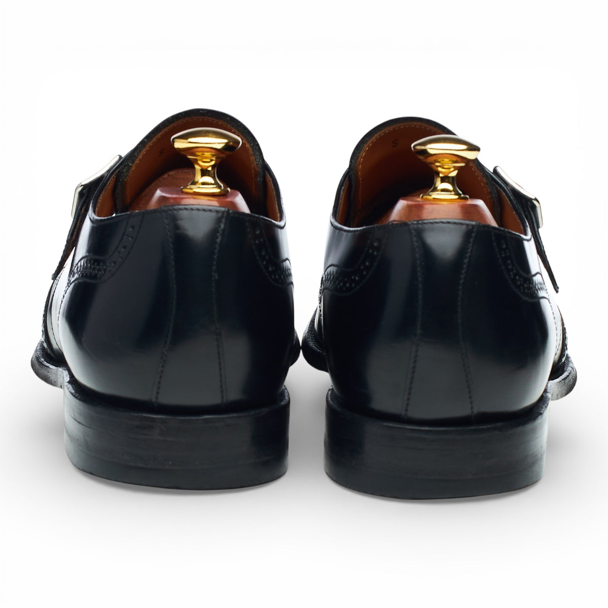 Charles Tyrwhitt 'Compton' Black Leather Monk Strap UK 9 F