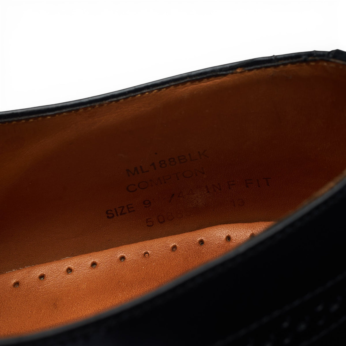 Charles Tyrwhitt 'Compton' Black Leather Monk Strap UK 9 F