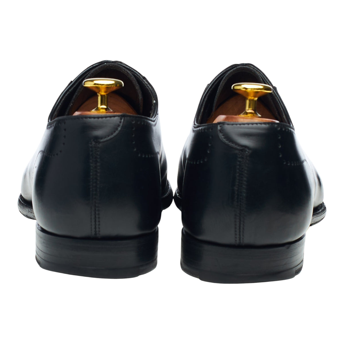 'Courtaney' Black Leather U-Throat Oxford UK 8 E