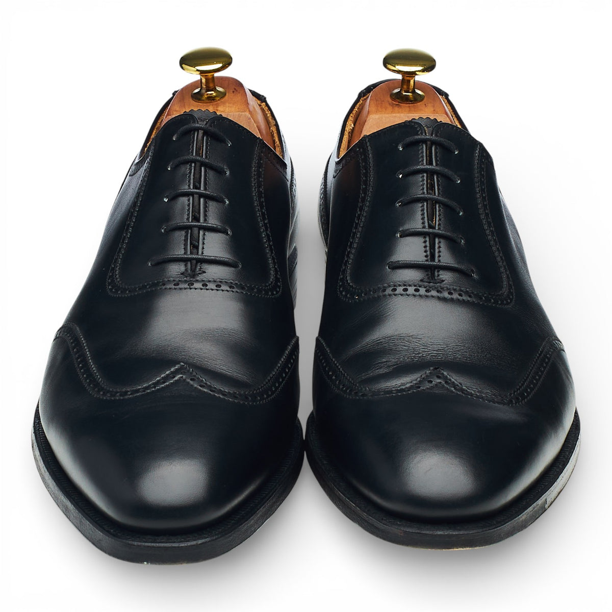 Black Leather Oxford Brogues UK 8.5 US 9.5 D