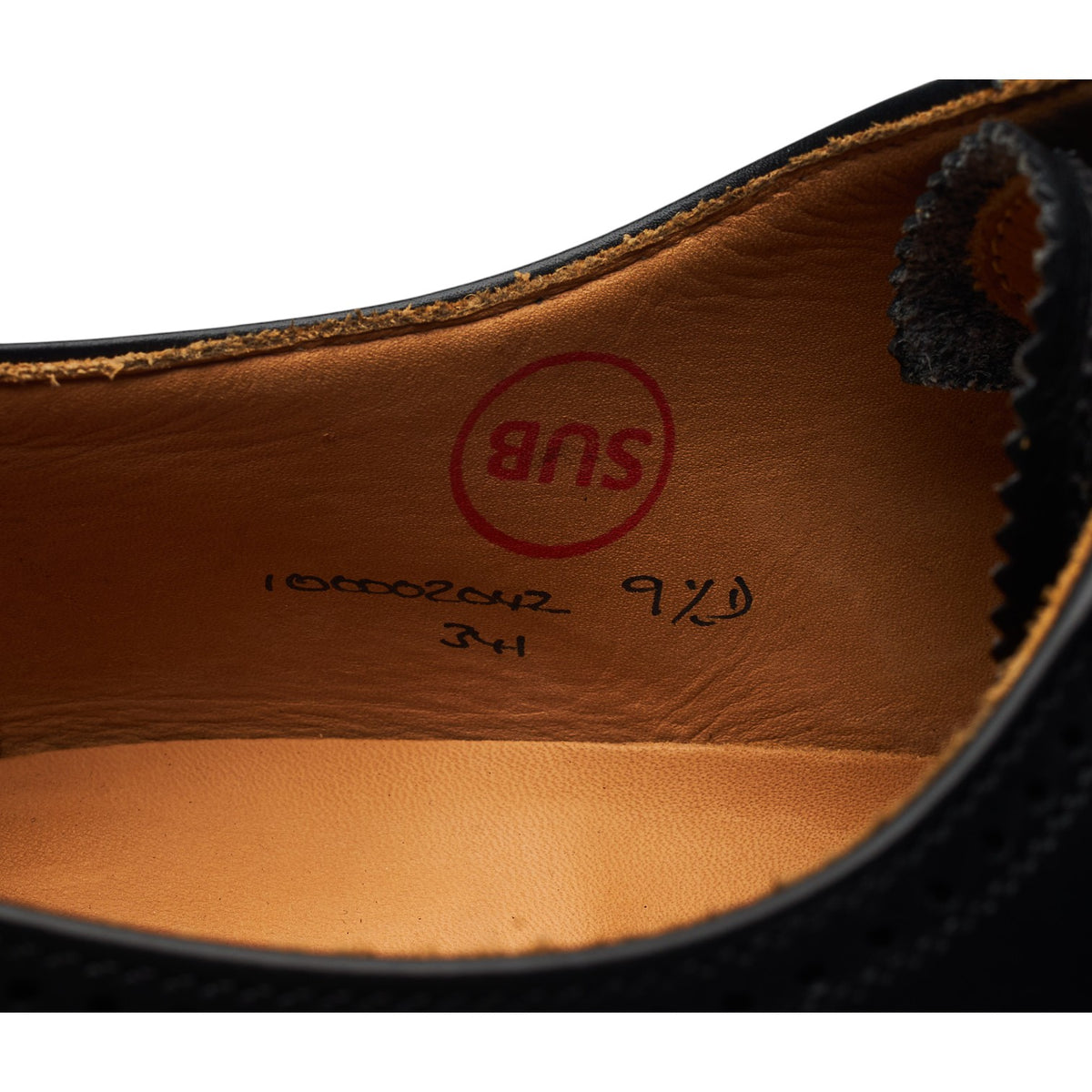 Black Leather Oxford Brogues UK 8.5 US 9.5 D