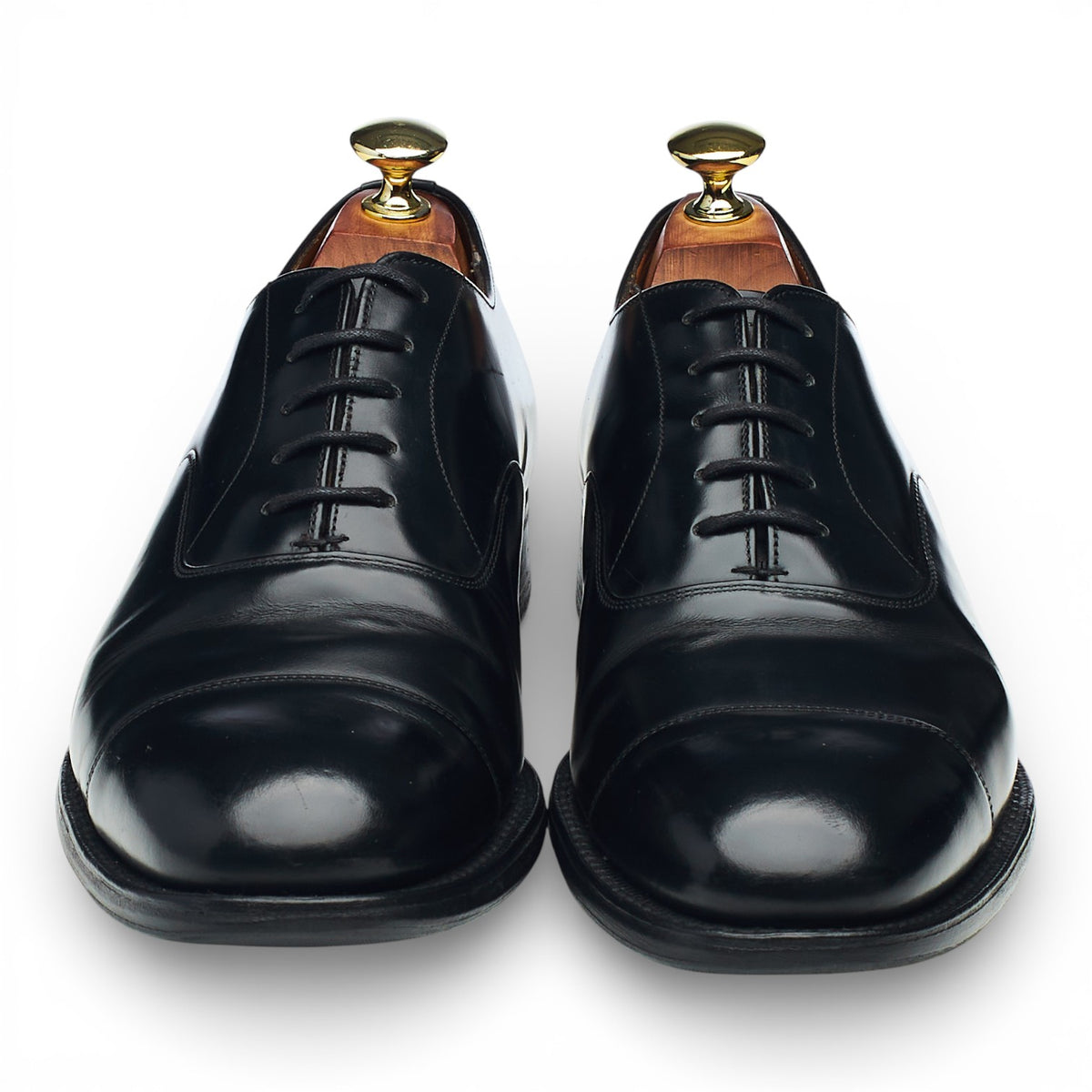 'Consul' Black Leather Oxford UK 7 G