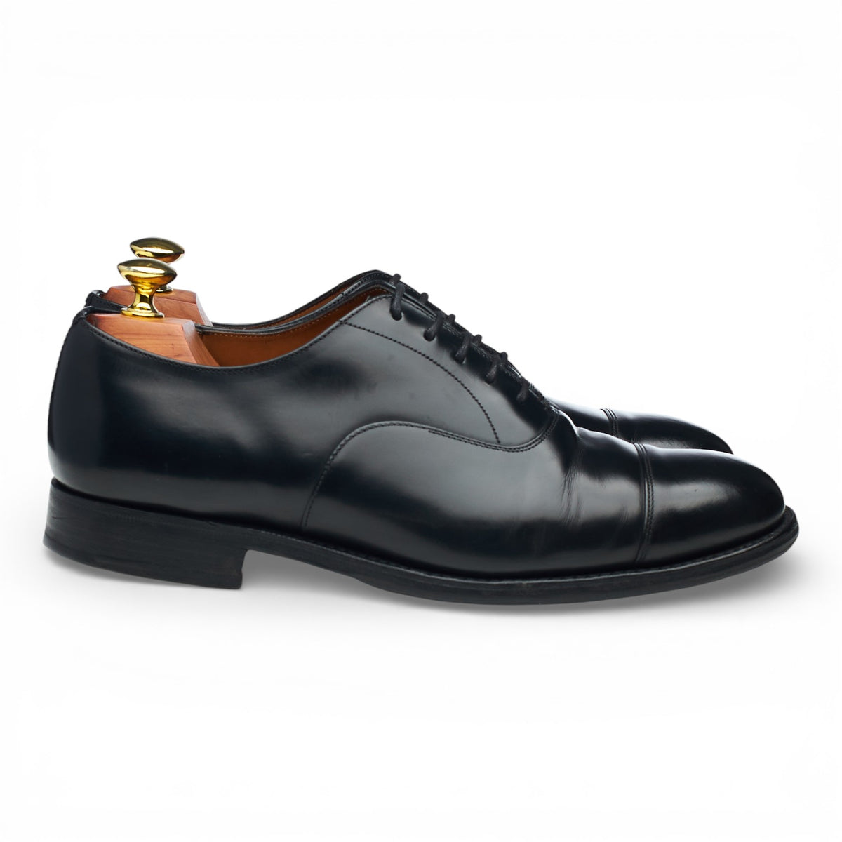 'Consul' Black Leather Oxford UK 7 G