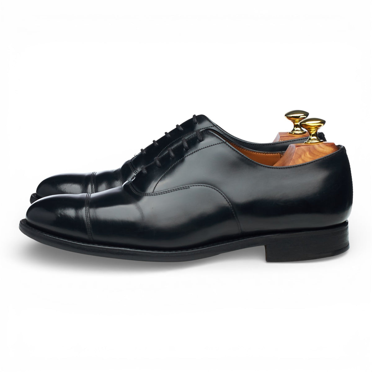'Consul' Black Leather Oxford UK 7 G