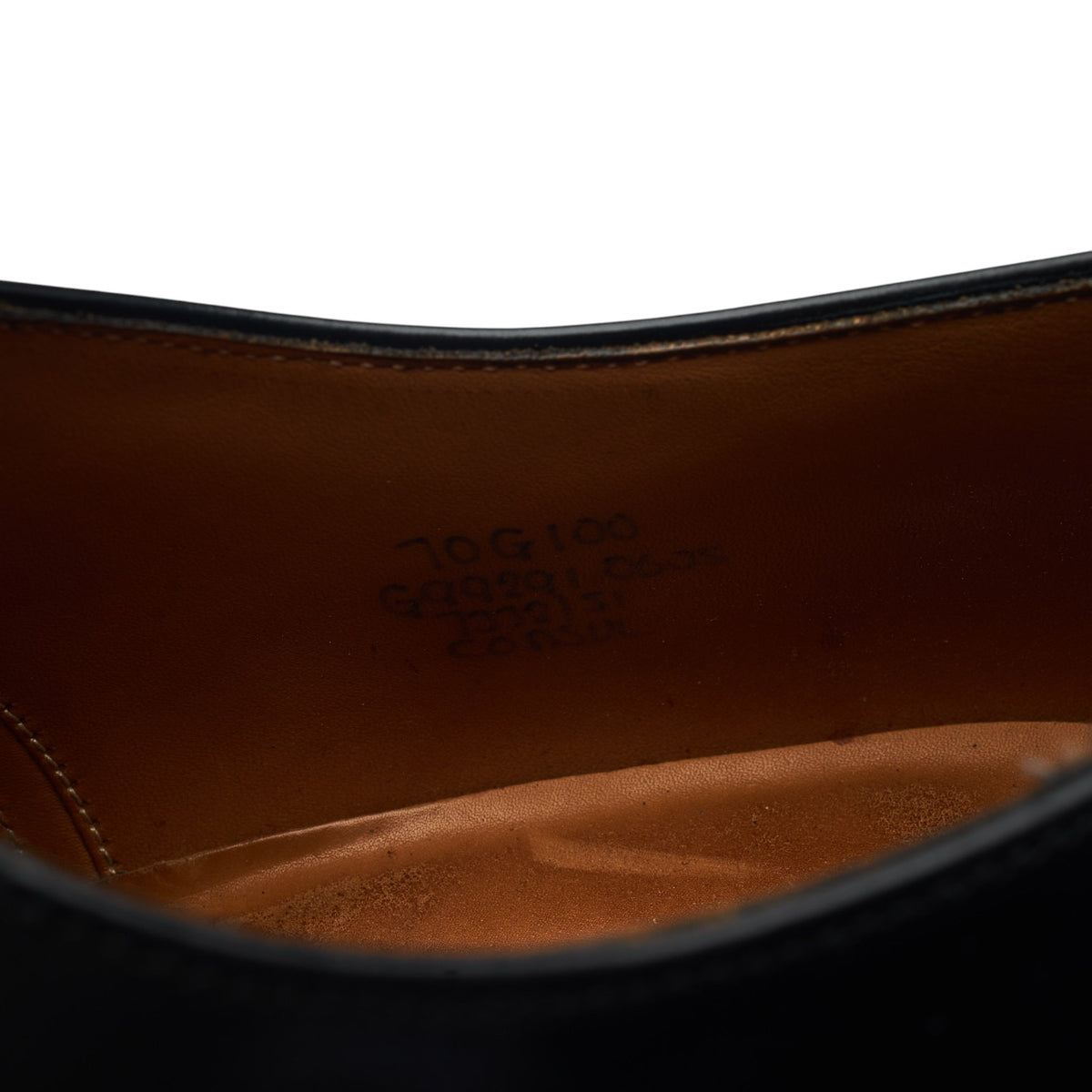 'Consul' Black Leather Oxford UK 7 G