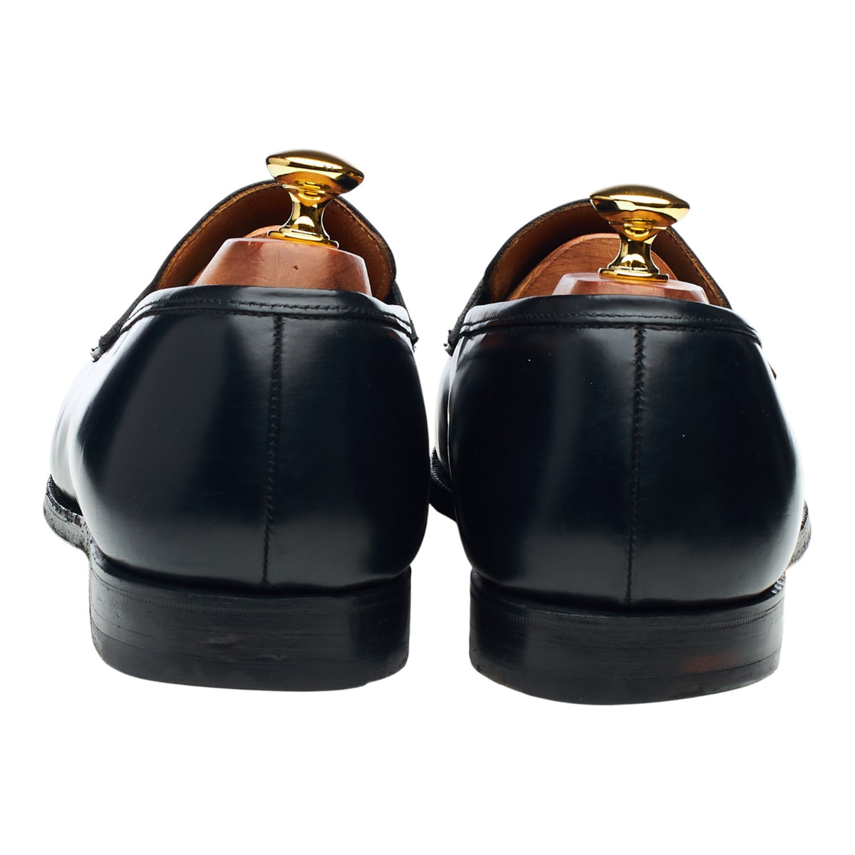 'Boston' Black Leather Loafers UK 10 E