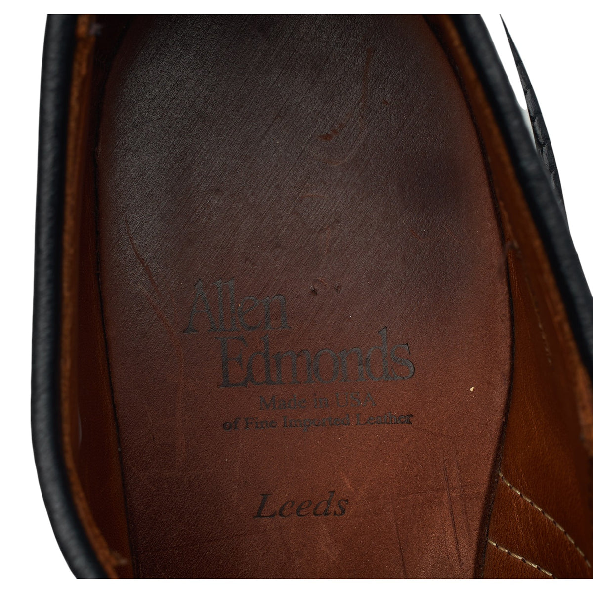 'Leeds' Black Leather Derby UK 7 US 8 D