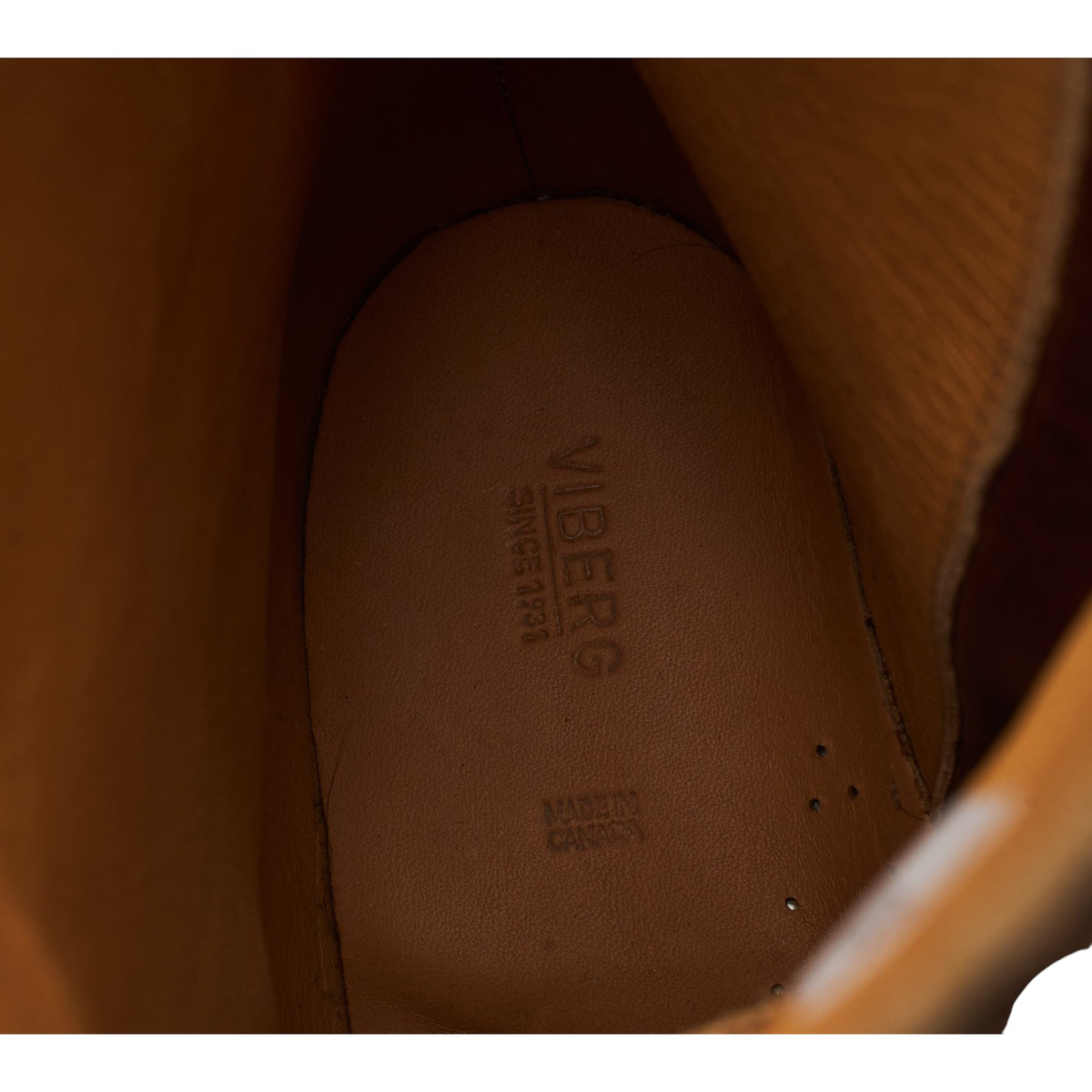 Brown Waxed  Horsehide Leather Side Zip Boots UK 7