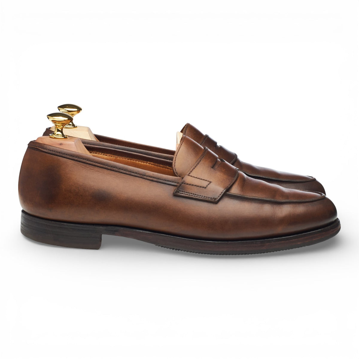 'Grantham 2' Brown Leather Loafers UK 7 E