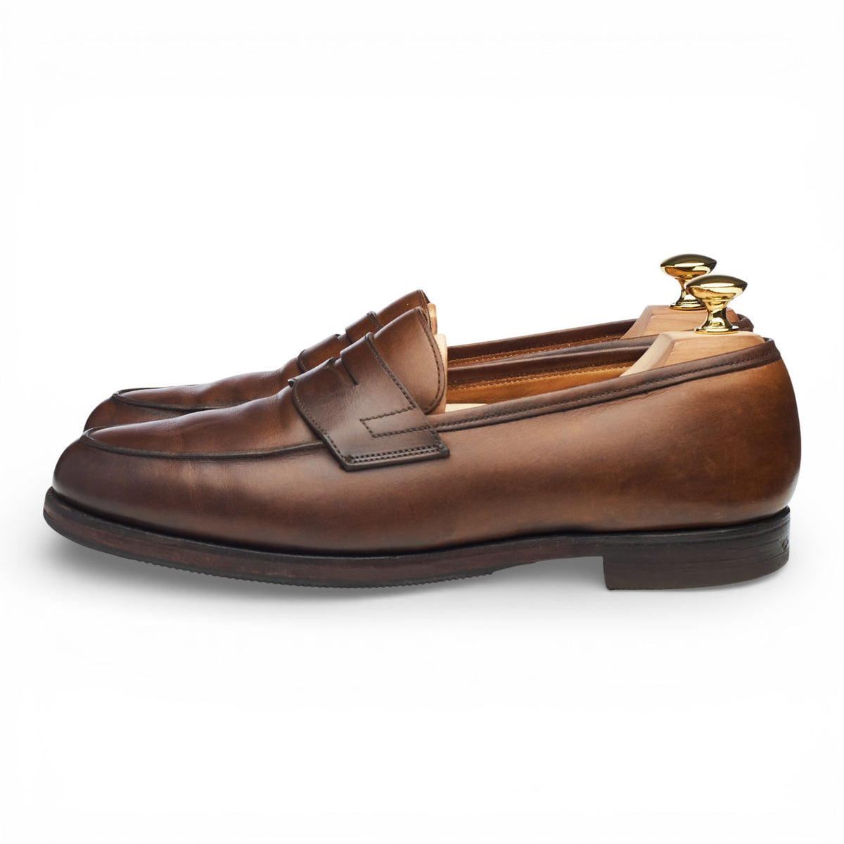 'Grantham 2' Brown Leather Loafers UK 7 E