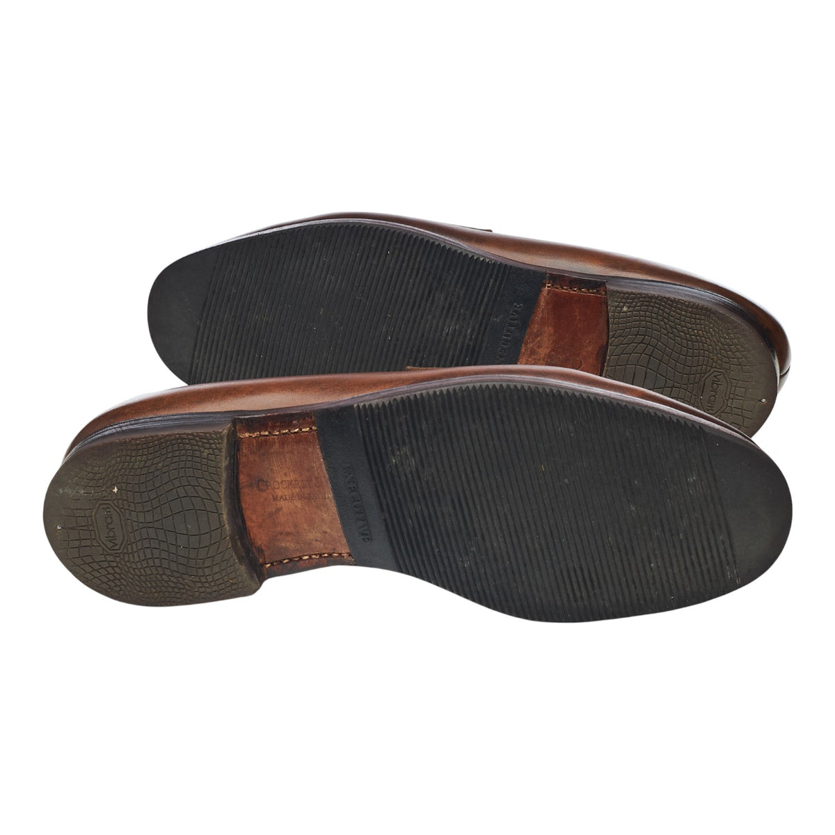 'Grantham 2' Brown Leather Loafers UK 7 E