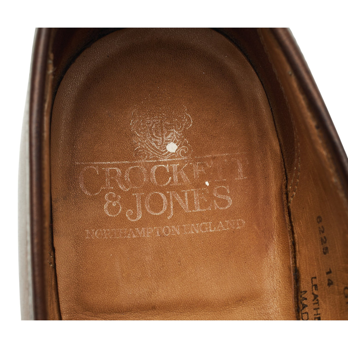 'Grantham 2' Brown Leather Loafers UK 7 E