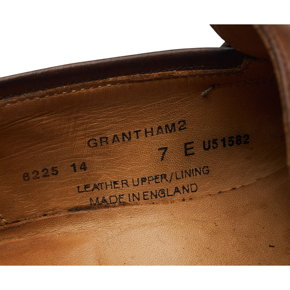 'Grantham 2' Brown Leather Loafers UK 7 E
