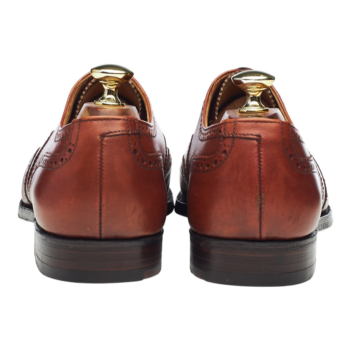 Shipton & Heneage 'Albemarle' Tan Brown Leather Oxford Brogues UK 7 E