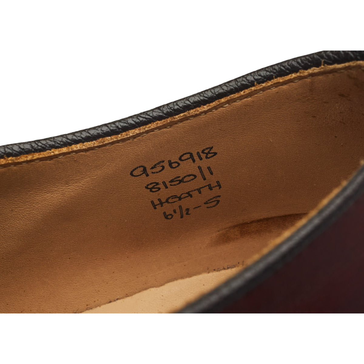 'Heath' Tan Brown Leather Apron Derby UK 6.5