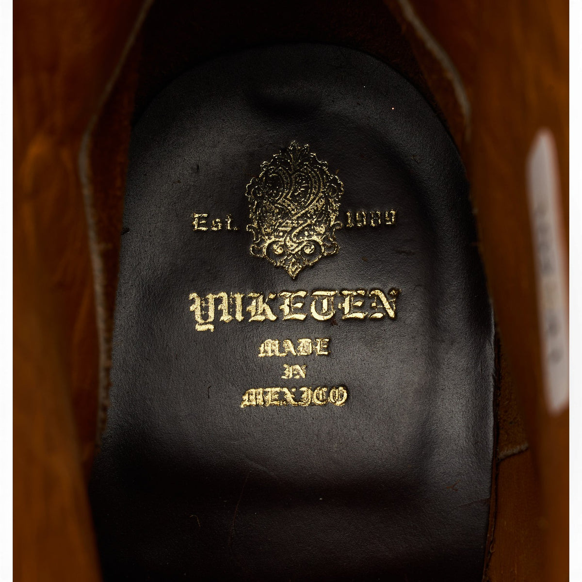 'Johnson' Brown Leather Boots UK 8 US 9 E