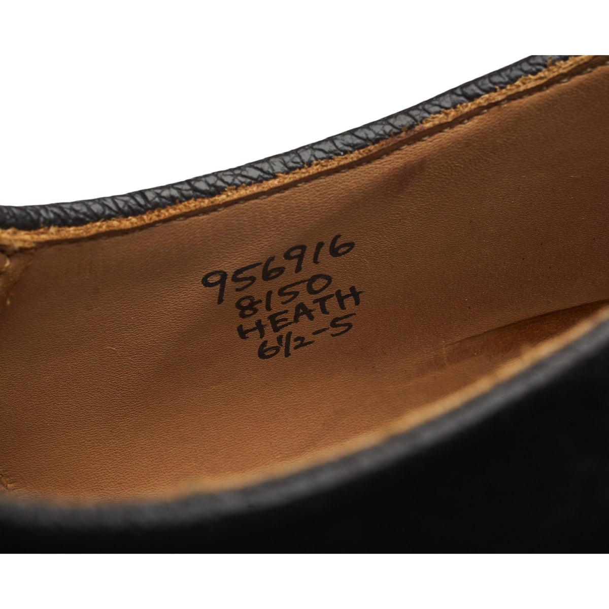 'Heath' Dark Brown Leather Apron Derby UK 6.5