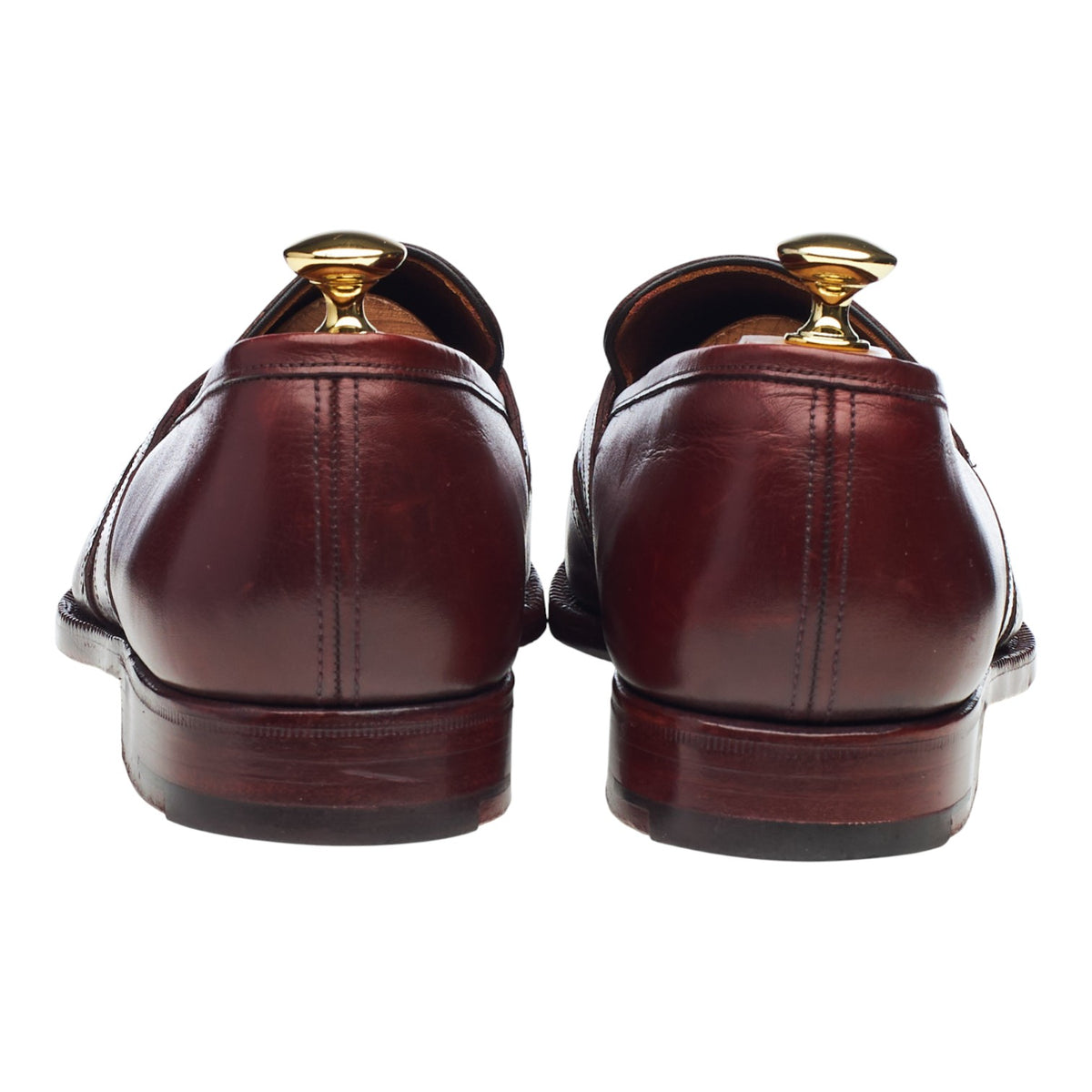 Masterclass Burgundy Leather Brogue Loafers UK 9.5 G