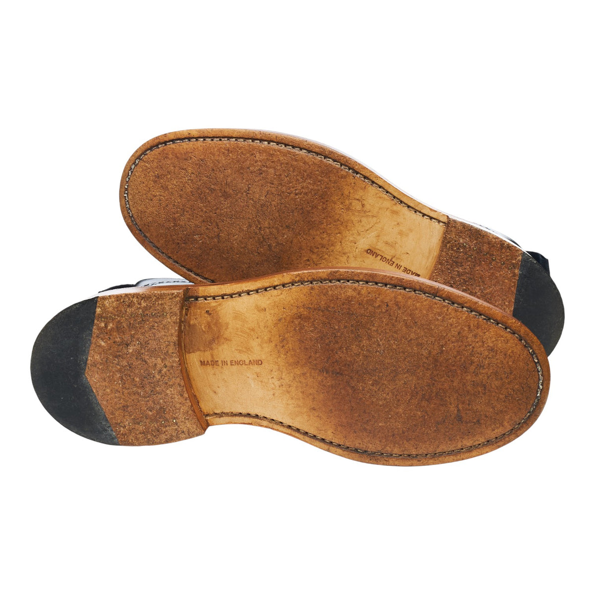 Herring 'Stow' Navy Blue Chromexcel Leather Brogue Boots UK 7