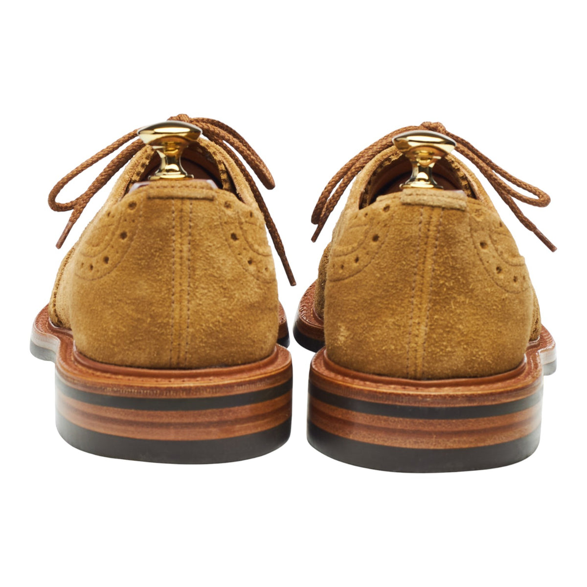 'Bourton' Sand Suede Derby Brogues UK 6.5