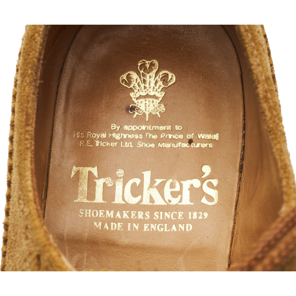 'Bourton' Sand Suede Derby Brogues UK 6.5