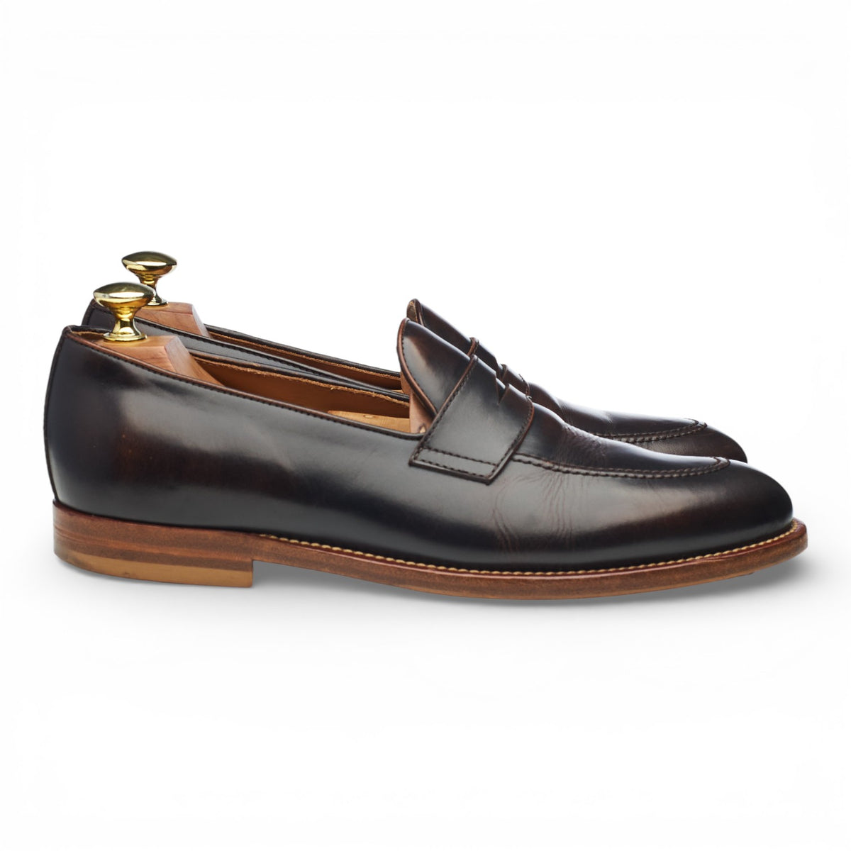 Dark Brown Leather Loafers UK 7 EU 41
