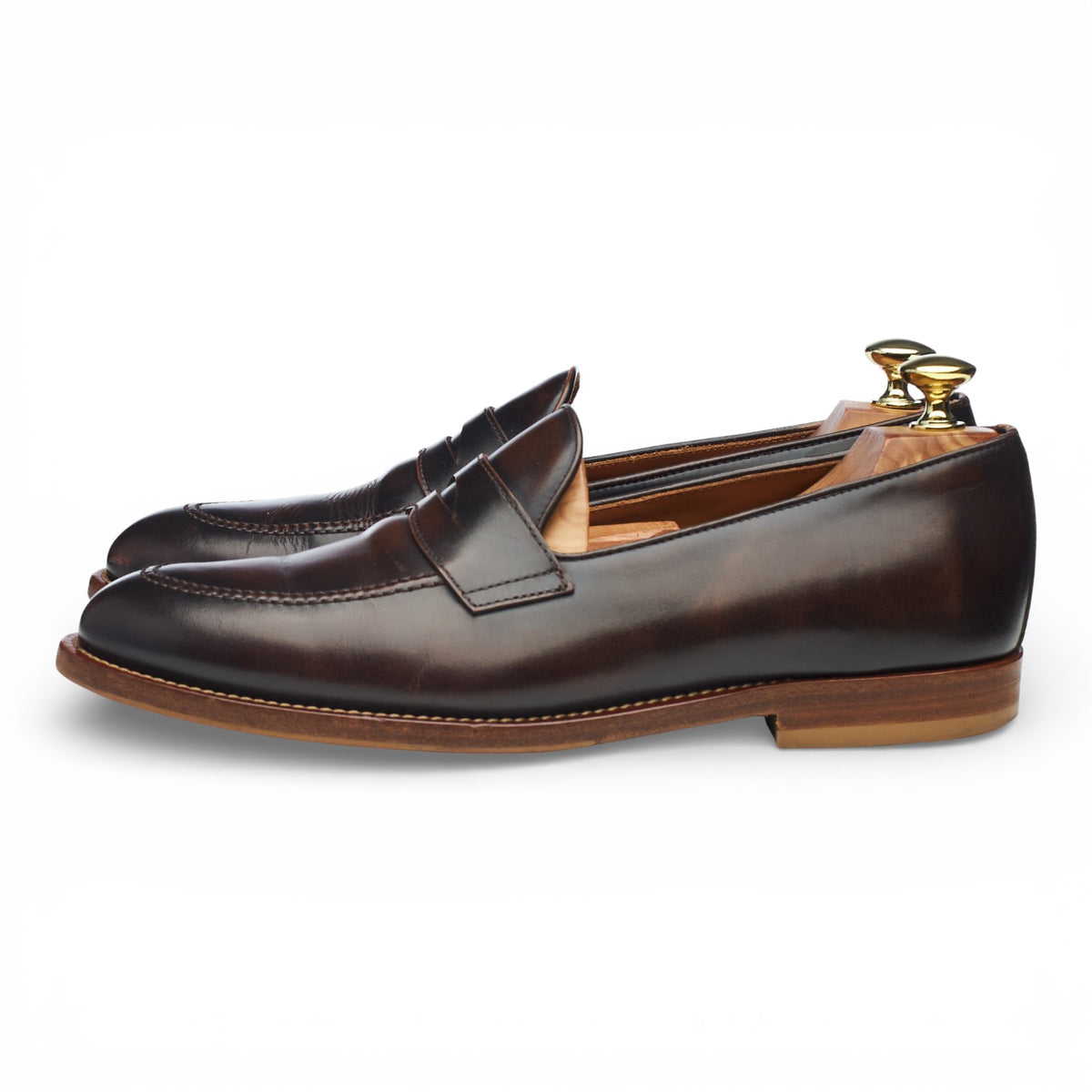 Dark Brown Leather Loafers UK 7 EU 41