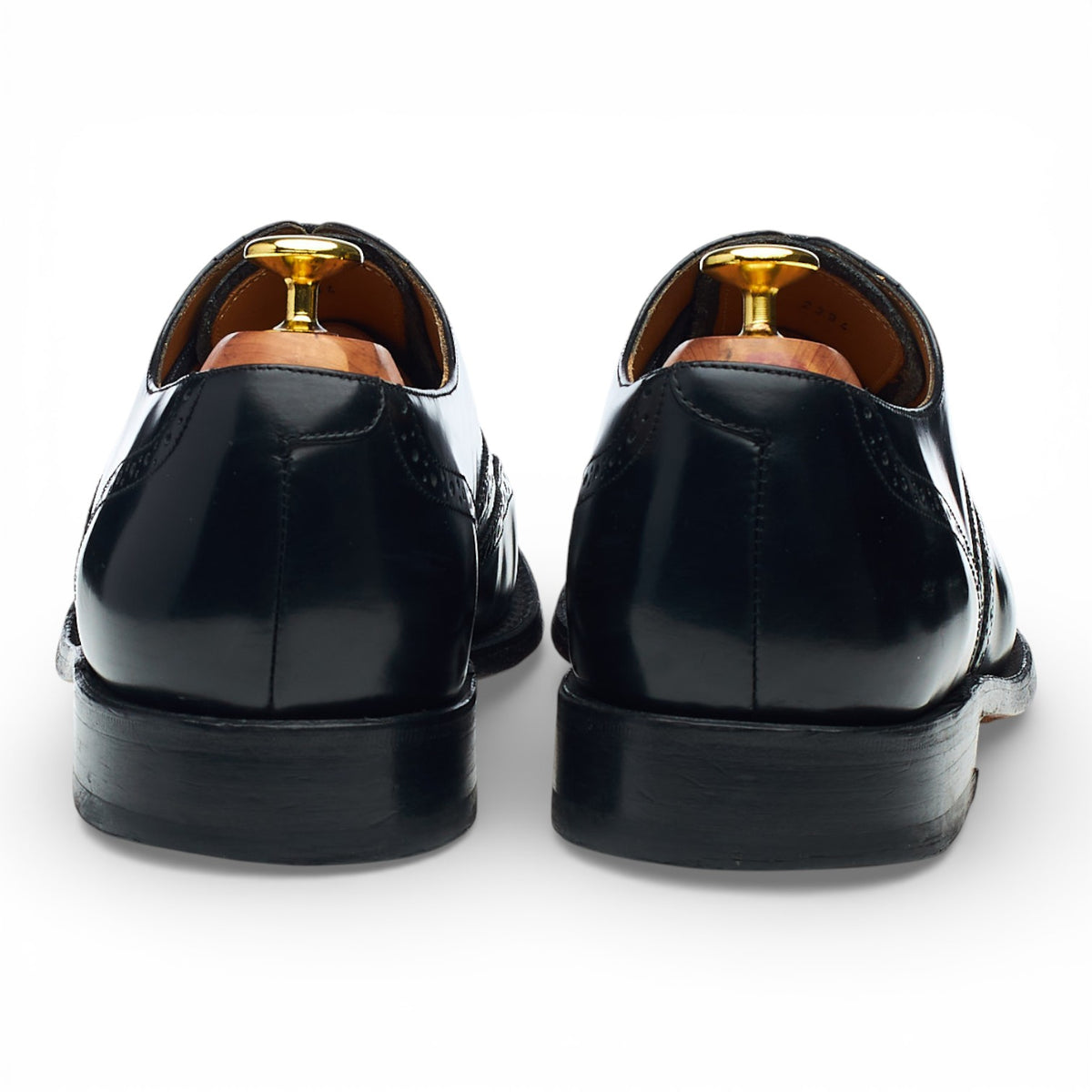'Albert' Black Leather Oxford Brogues UK 8.5 G