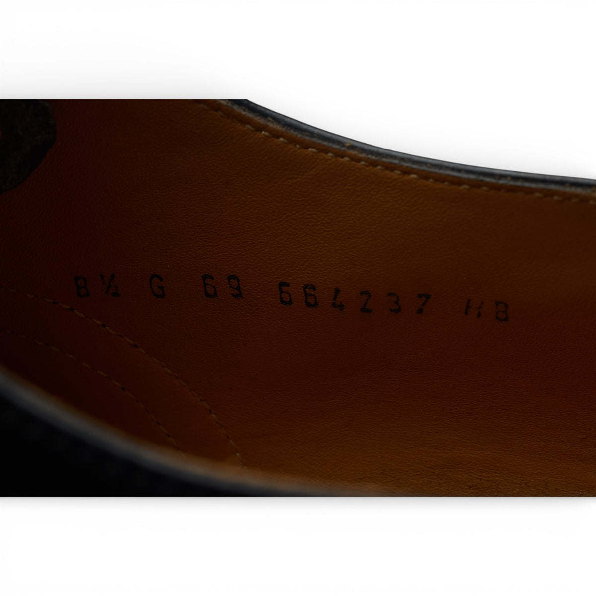 'Albert' Black Leather Oxford Brogues UK 8.5 G